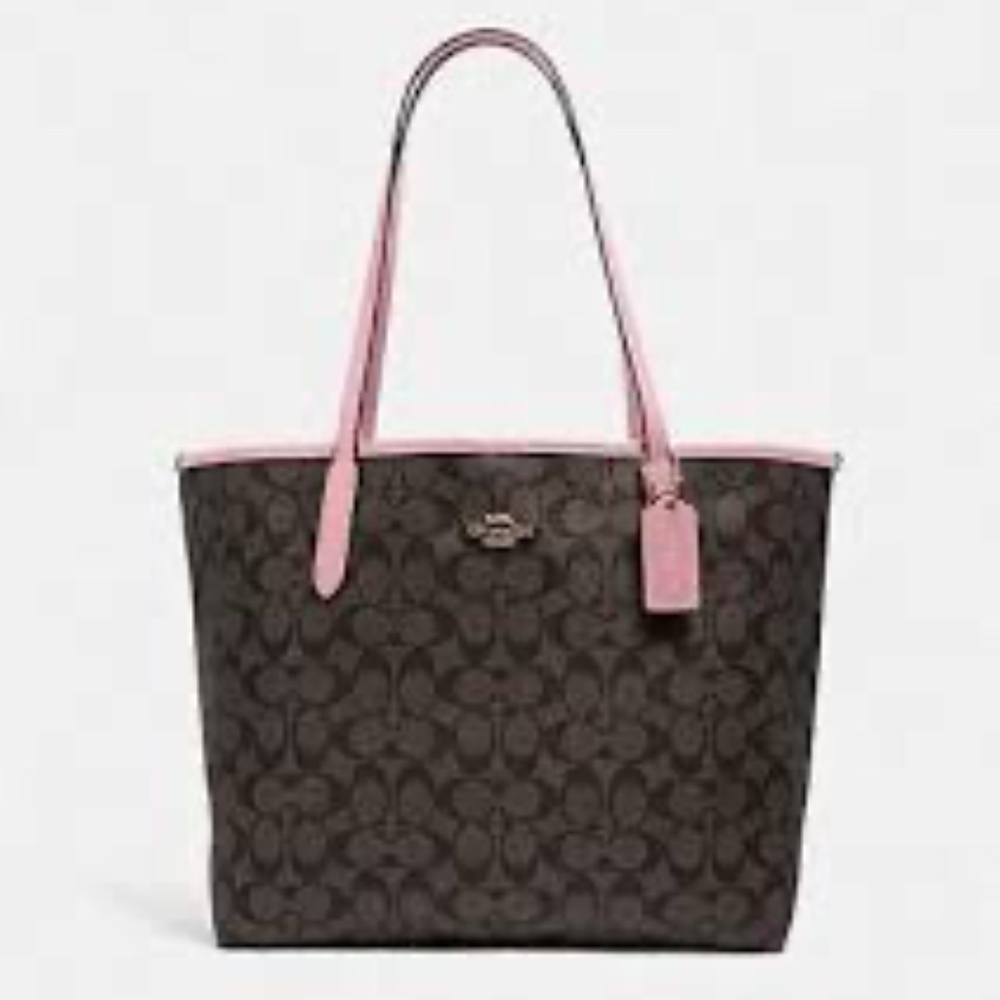 Coach City Tote Signature True Pink
